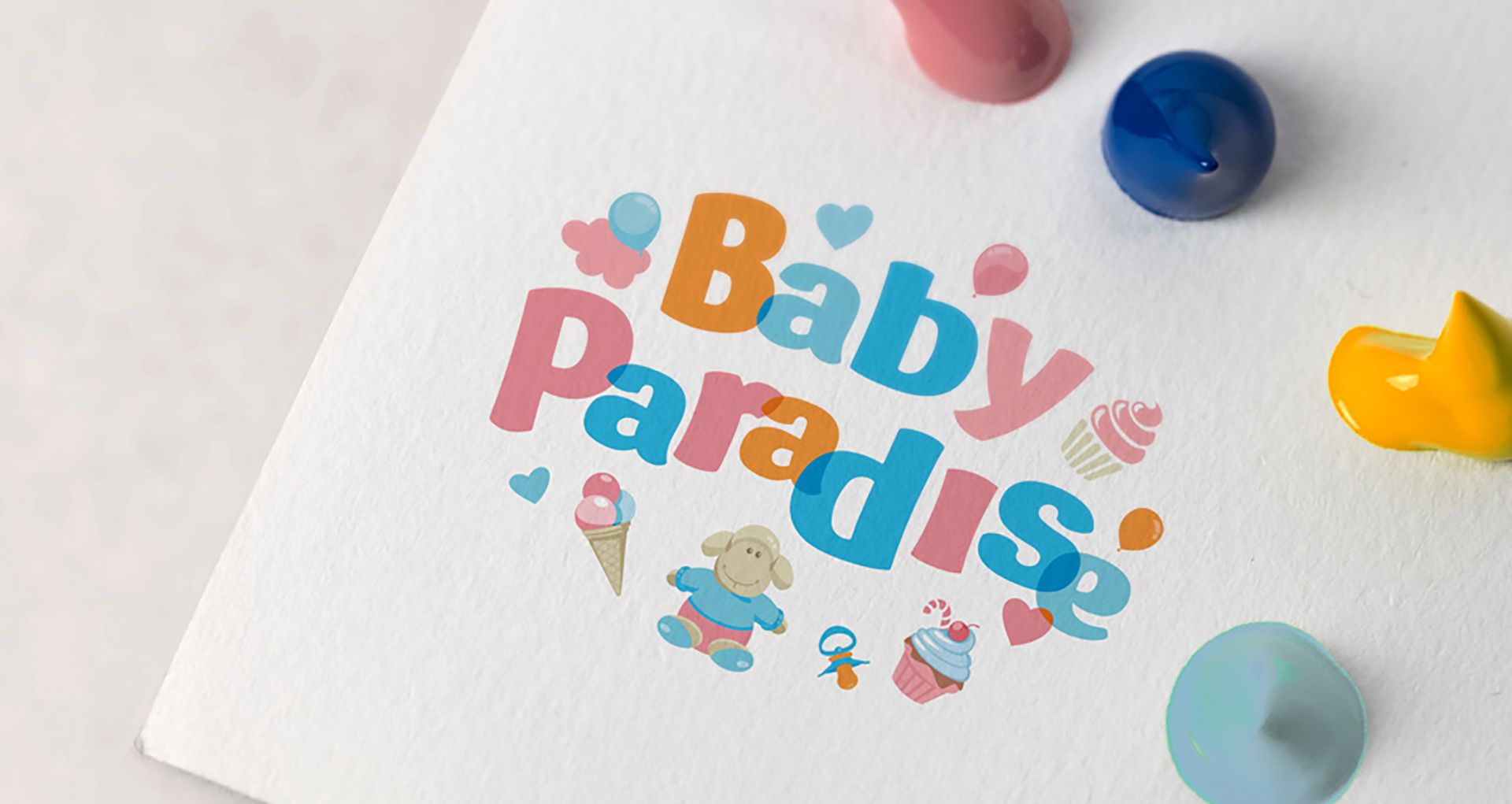 детский логотип baby paradise интернет магазин