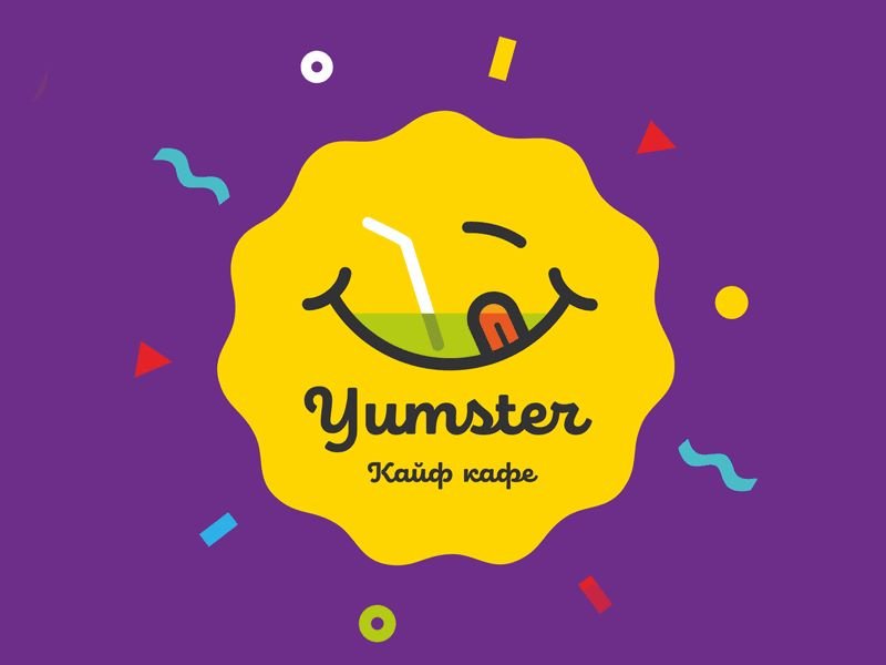Создание логотипа и стиля фастфуд кафе «‎Yumster»
